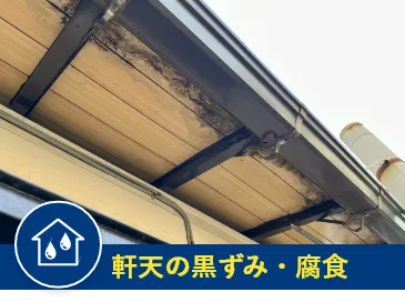軒天の黒ずみ・腐食